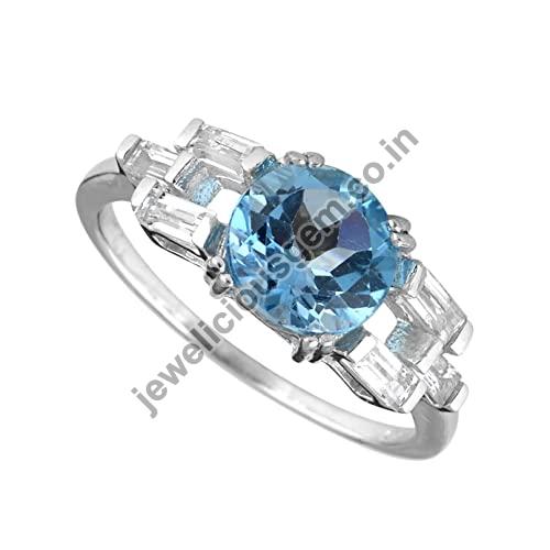 Topaz Gemstone Ring, for Jewellery, Feature : Sturdiness