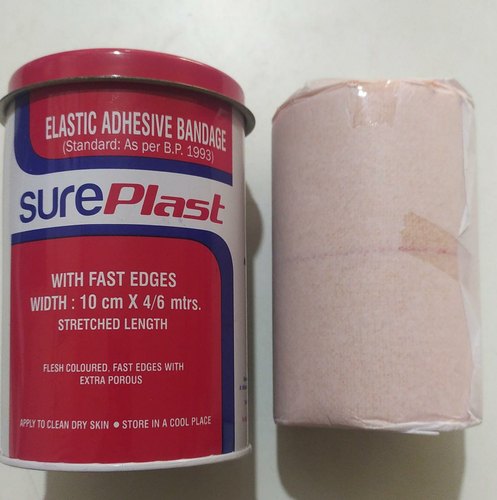 Sureplast Cotton Elastic Adhesive Bandage, Color : Skin