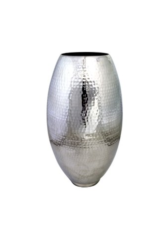 Silver Plated Metal Vase