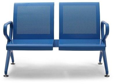Polished 2 Seater Waiting Chair, Color : Blue