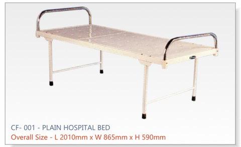 Polished Stainless Steel Plain Hospital Bed, Size : 6x2.5 ft