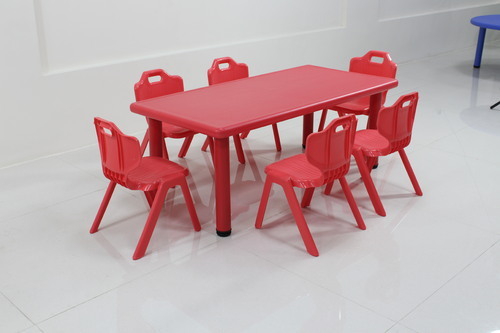 Play School Table and Chair Set, Size : L320 x W340 x H510 mm