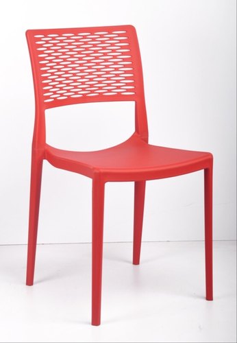 Polished Plain Plastic restaurant chair, Color : Black, Red, Yellow, White, Green