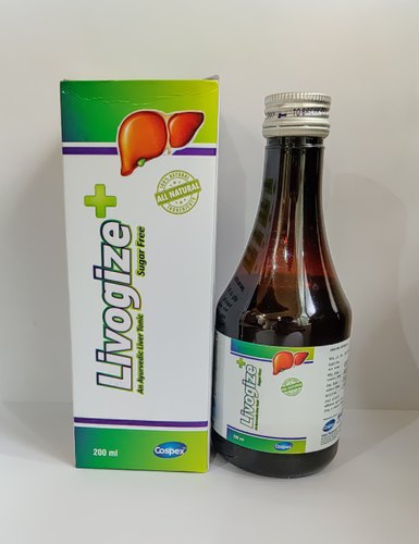 Livogize Syrup Herbal Liver Tonic, Packaging Type : Bottle