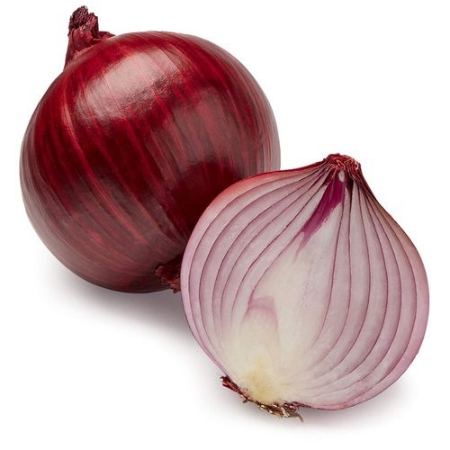 Oval Organic fresh onion, Color : Red