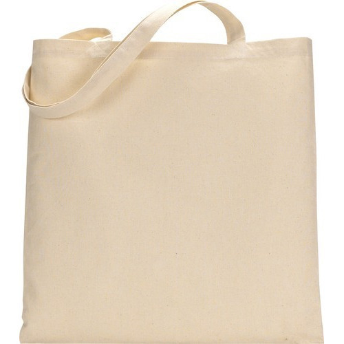 Cotton Canvas Tote Bag, Pattern : Plain