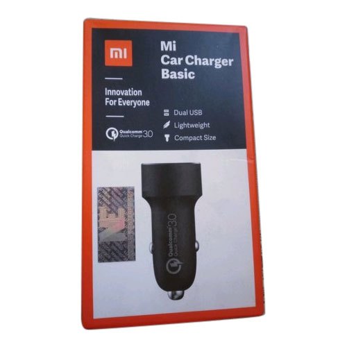 MI USB Car Charger, Color : Black