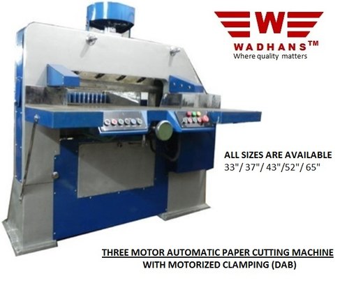 Three Motor Paper Cutting Machine