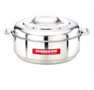 Sowbaghya 4 kg 100 g Stainless Steel Hotpot, Feature : Food Grade, Easy to clean maintain