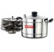 Sowbaghya Stainless Steel Idly Cooker, Color : Silver