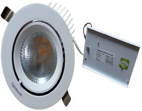 Round Aluminum LED COB Zoom Light, Lighting Color : Cool White