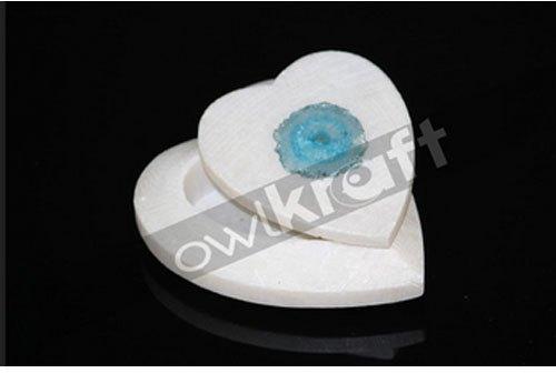 Heart Shaped Marble Jewellery Box, Size : 4 Inch