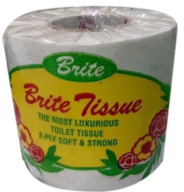 Brite Toilet Tissue Paper, Color : White