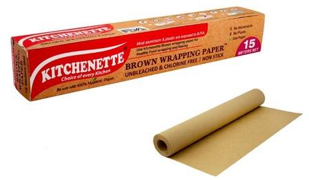 Kitchenette Food Wrapping Paper, Color : Brown