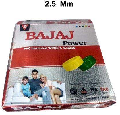 Bajaj Power PVC Insulated Wire, Conductor Type : Copper