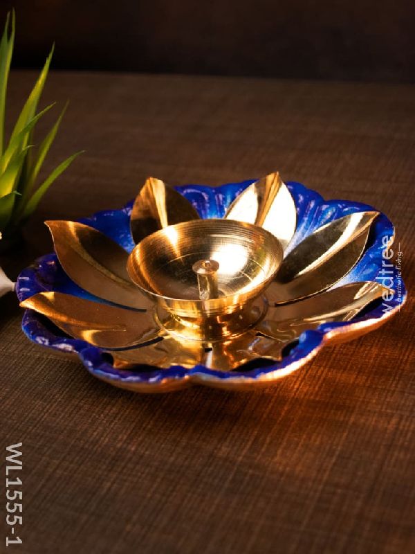 Brass Flower Diya