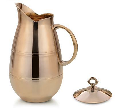 Copper Dolphin Water Pitcher With Lid