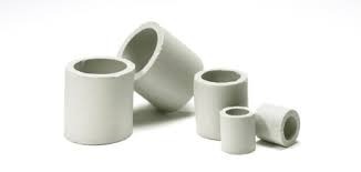 Round Ceramic Raschig Rings, Color : White