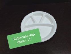 Sugarcane plate, Size : 11 inch