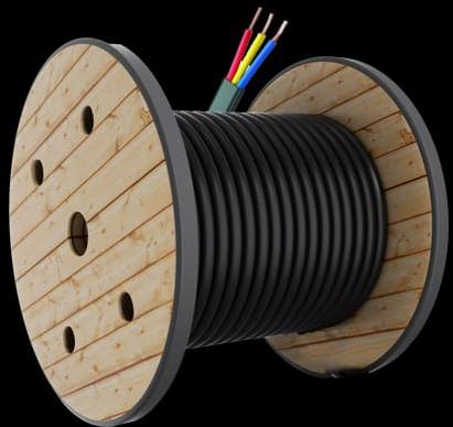 PVC Triple Core Flat Cable