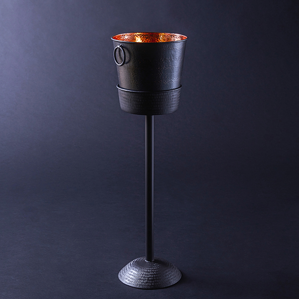 Copper Steel Champagne Bucket with Stand, Feature : Corrosion Resistance, High Quality