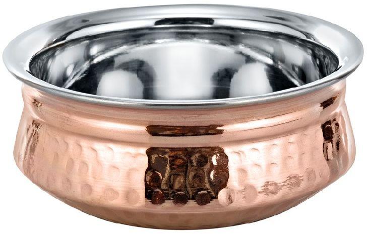 Copper Steel Handi, Feature : Anti-corrosive, Fast Cooking, Immaculate Finish, Fast Cooking