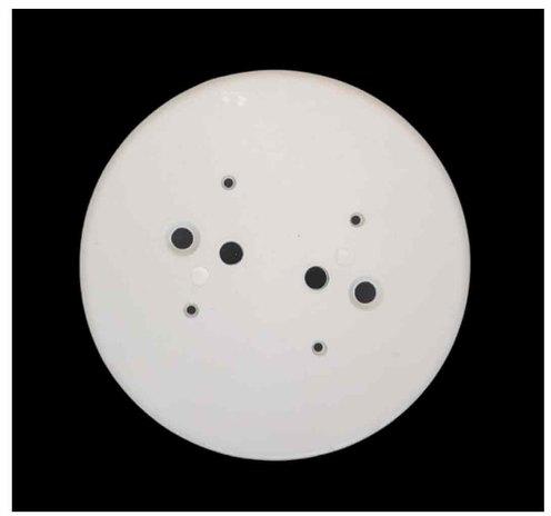 Round PVC Plate, Color : White