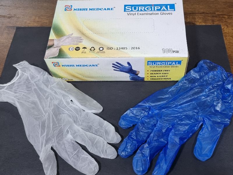 Surgipal Vinyl Gloves, for Hospital, Laboratory, Size : M