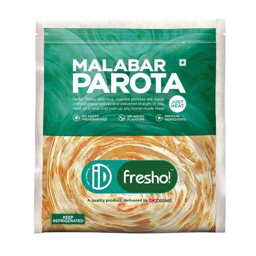 Frozen Malabar Parotta, for Human Consumption, Feature : Non Harmful