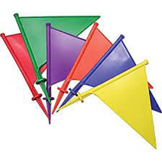 Plastic boundary flag, for Sports, Feature : Easily Washable, Long Durability, Perfect Finish, Shinny