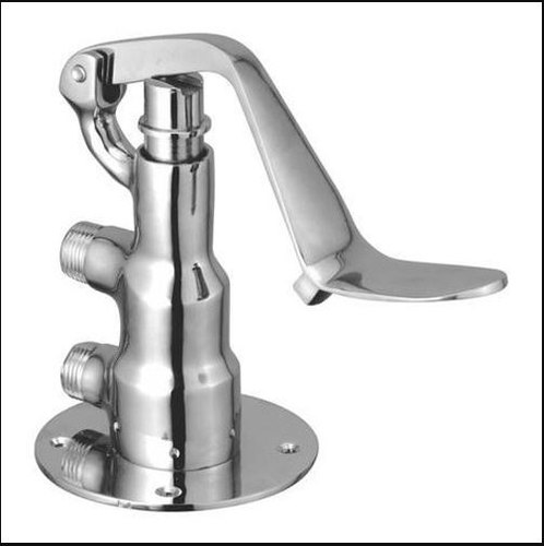 Brass Foot operated Tap, Color : White
