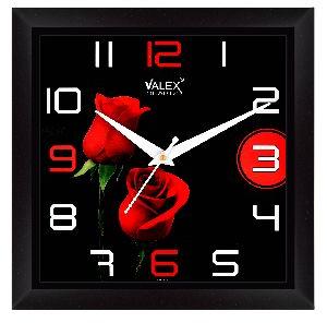 8009 Black Fancy Dial Wall Clock, Display Type : Analog