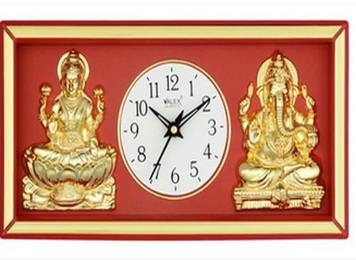 949 Laxmi Ganesh Wall Clock, Display Type : Analog