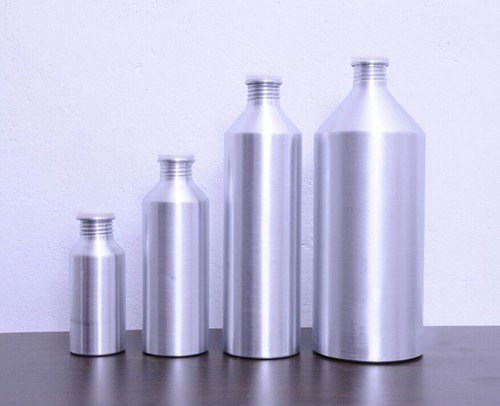 Aluminium Conical Bottle, Color : Silver