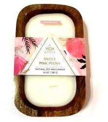 Veda Natural Soy Wax Candle, Color : Pink