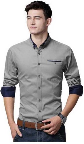 Men Casual Shirt, Pattern : Plain