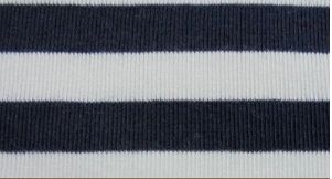 Feeder Stripe Fabric, for Making Garments, Feature : Attractive Designs
