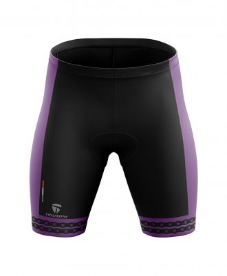 Triumph Printed Polyester Purple Men's Cycling Shorts, Gender : Male