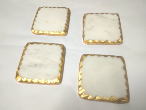 Tic  Marble Gold Coaster, for Hotel