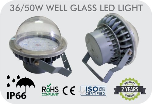 Lightronix Technology Aluminium Die Casting LED Well Glass Light, Lighting Color : White, Warm White, Cool White