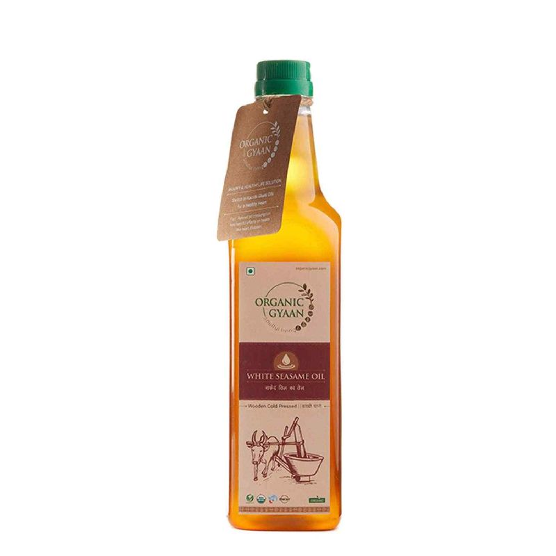 Wooden Cold Pressed White Sesame Oil