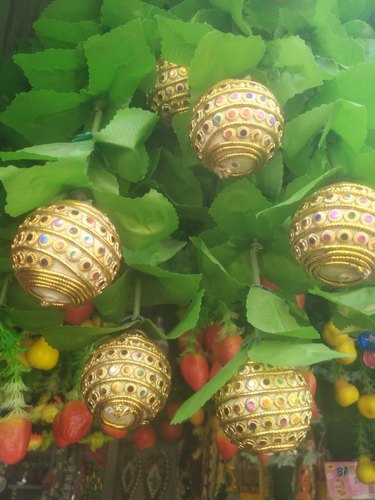 Round Chandla Decorative Ball, for Decoration, Size : 3.5 Inch