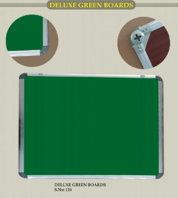 Rectangular Deluxe Green Board, for College, Office, School, Size : 20x50inch, 22x55inch, 24x60inch