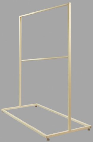 Powder Coated Mild Steel Hanger Display Stand, Size : 7x3 FT