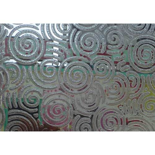Rectangular Frosted Pattern Glass, Color : Natural