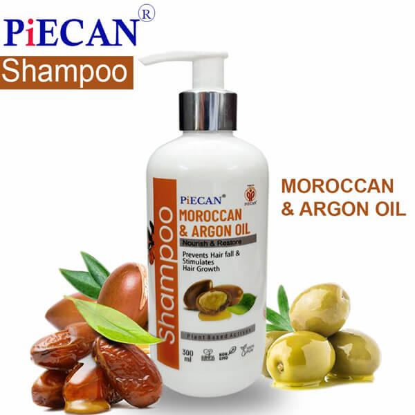 Moroccan and Argan Oil Shampoo, for Hair Care, Packaging Type : Plastic Bottle