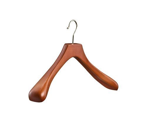 Wooden Coat Hangers, Color : Brown