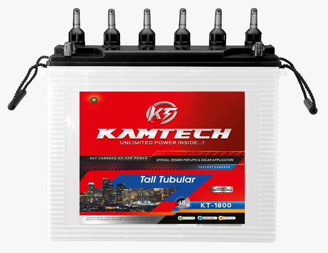 Kamtech KT-1800 Tall Tubular Battery, for Home Use