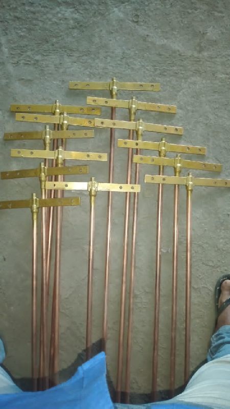 Round Solid Polished copper bonded rod, for EARTHING, Length : 2000-3000mm