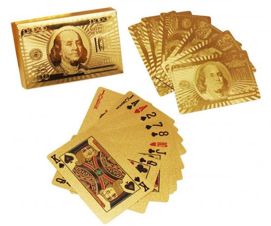 Gold Plated Poker Playing Cards